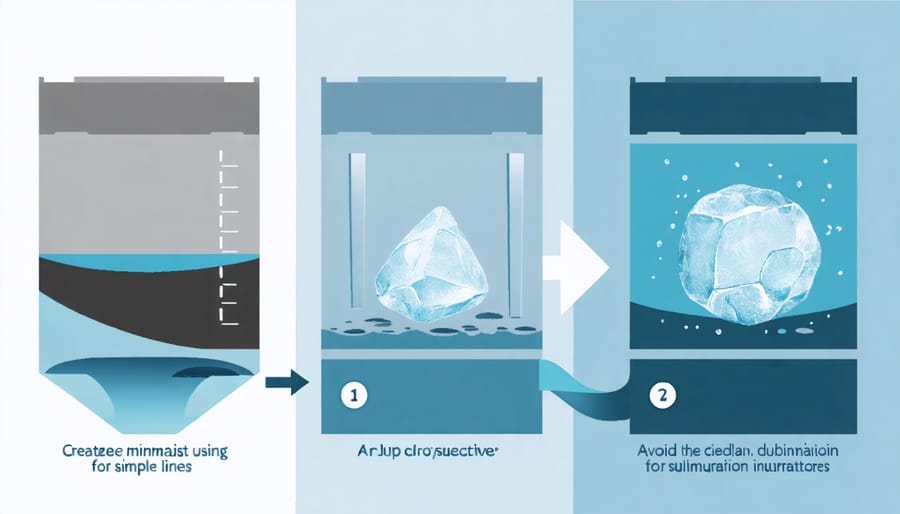 Diagram showing the freeze-drying process with stages like freezing and sublimation highlighted